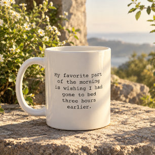 Taza De Café Citas Divertidas de Café de la Mañana