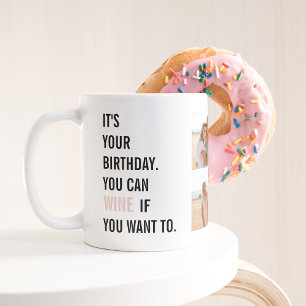 Taza De Café Citas divertidas de cumpleaños   Fotografía del Co