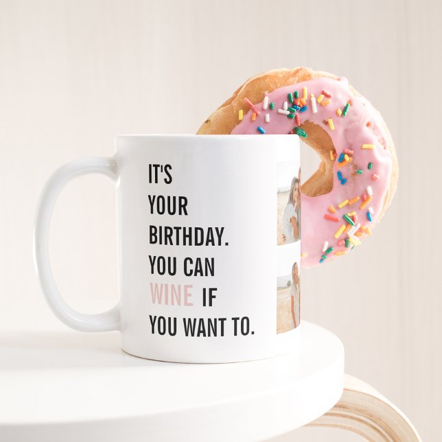 Taza De Café Citas divertidas de cumpleaños | Fotografía del Co (Subido por el creador)