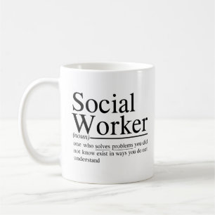 Taza De Café citas divertidas de Social Worker