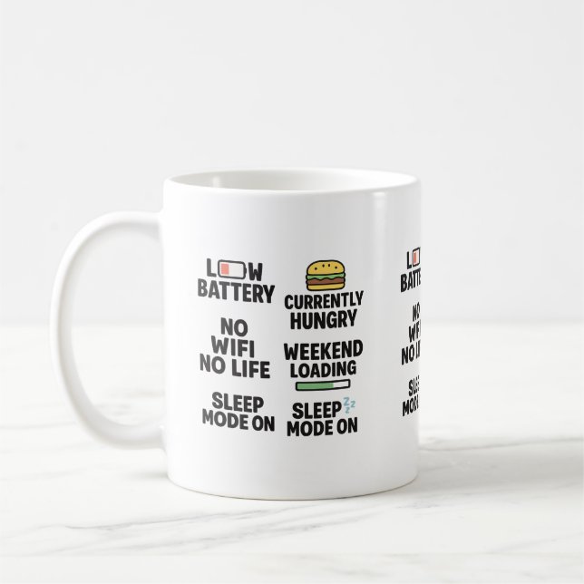Taza De Café Citas divertidas de vida relacionadas Mug (Izquierda)