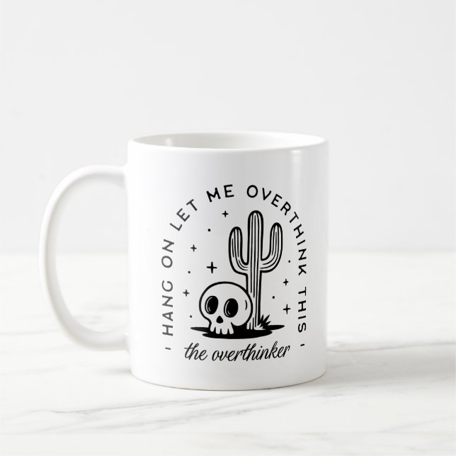 Taza De Café Citas divertidas que exageran los pensadores (Izquierda)