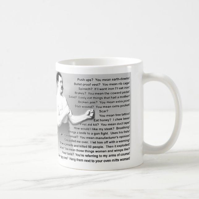 Taza De Café Citas excesivamente de hombres del hombre que (Derecha)