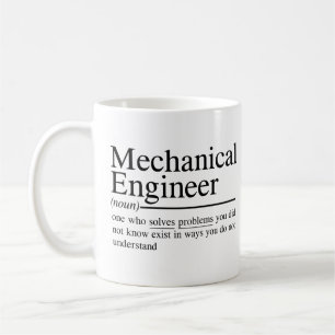 Taza De Café citas graciosas para Ingeniero Mecánico
