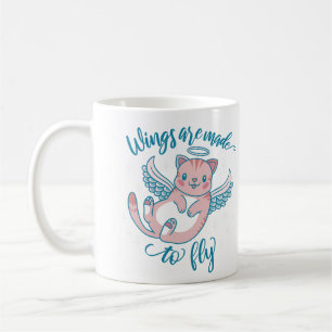 Taza De Café Citas Inspiradoras Alas Hechas para Volar