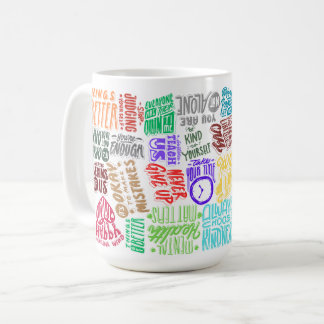 Taza De Café Citas inspiradoras de salud mental - Positivo