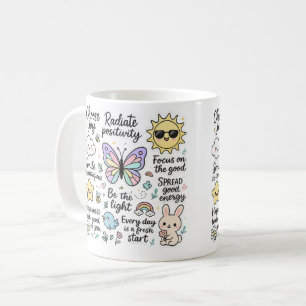 Taza De Café Citas motivacionales y personajes felices