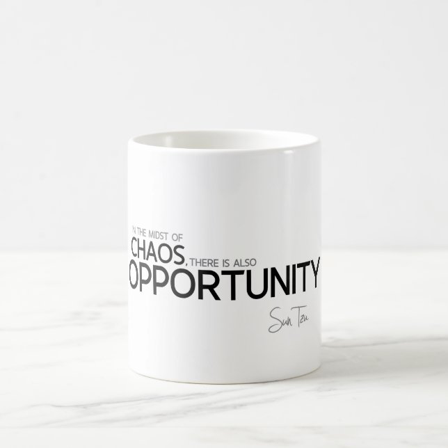 Taza De Café CITAS: Sun Tzu - oportunidad (Centro)