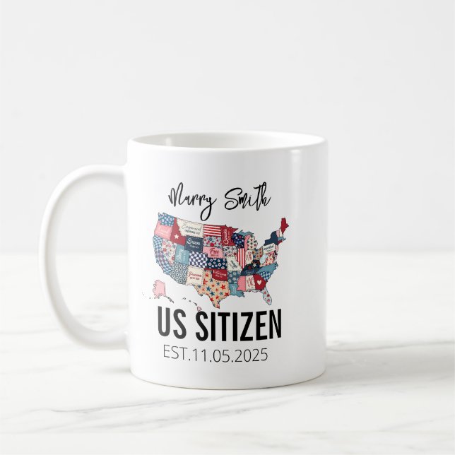 Taza De Café Citizenship Day American  – Proud to Be an America (Izquierda)