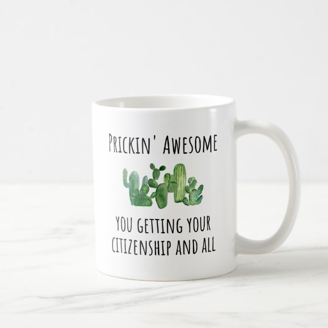 Taza De Café Citizenship US American Gift Idea (Derecha)