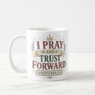 Taza De Café Cito Bíblico Cristiano 'Rezo y Confío en el Futuro