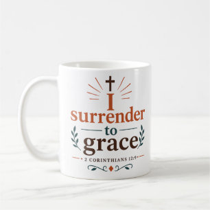 Taza De Café Cito de esperanza cristiana Me rindo a la gracia