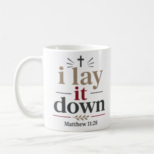 Taza De Café Cito inspirador de verdad bíblica 'Lo dejo'