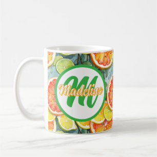 Taza De Café Cítricos de pomelo, lémones, extremidades y Naranj