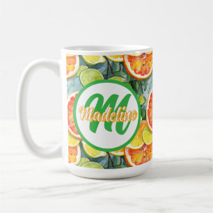 Taza De Café Cítricos de pomelo, lémones, extremidades y Naranj