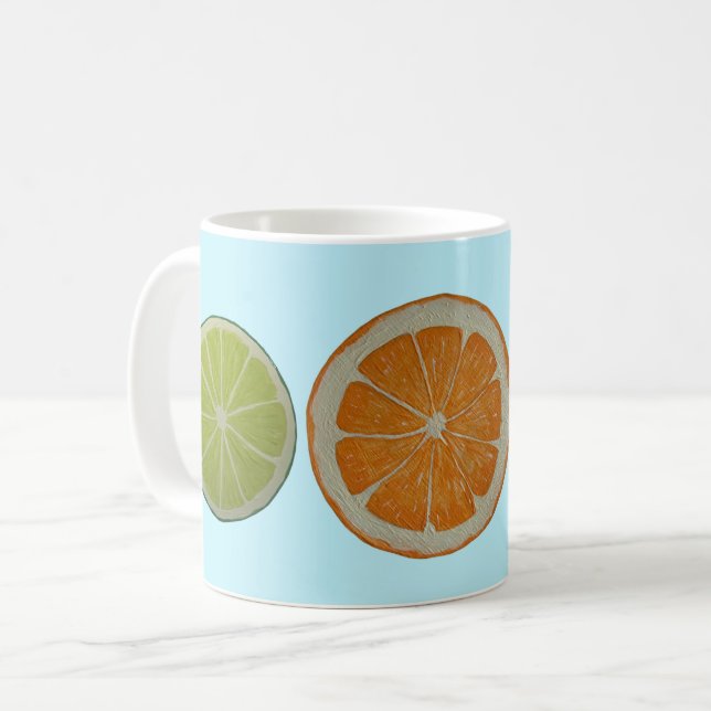 Taza De Café Citrus Fiesta (Anverso izquierdo)