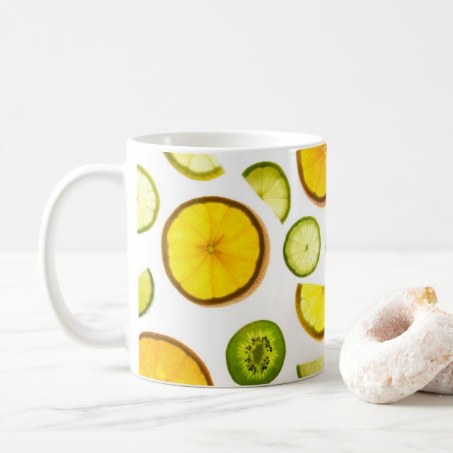Taza De Café Citrus Fruits Mug (Con donut)