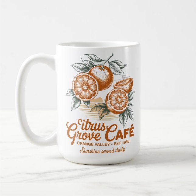 Taza De Café Citrus Grove Café (Izquierda)