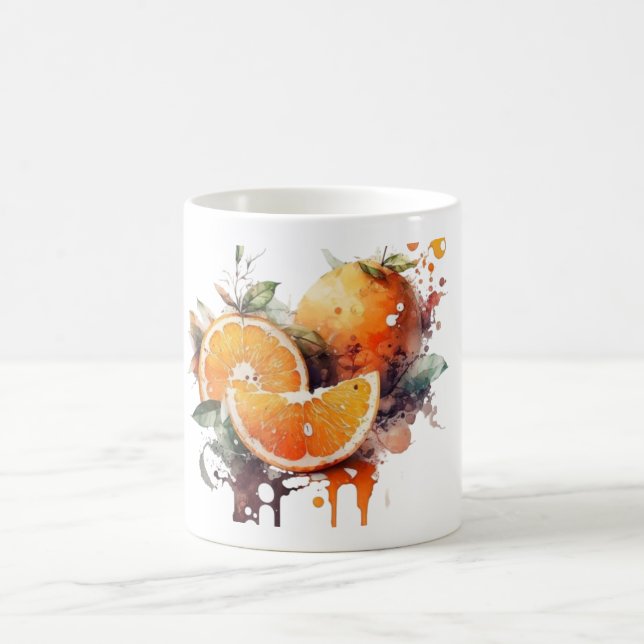Taza De Café Citrus Watercolor Mug (Centro)