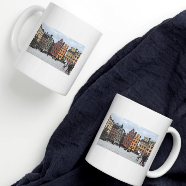 Taza De Café Ciudad antigua de Estocolmo (A beautiful photograph of Stockholm Sweden's Gamla Stan (Old Town) on a mug)