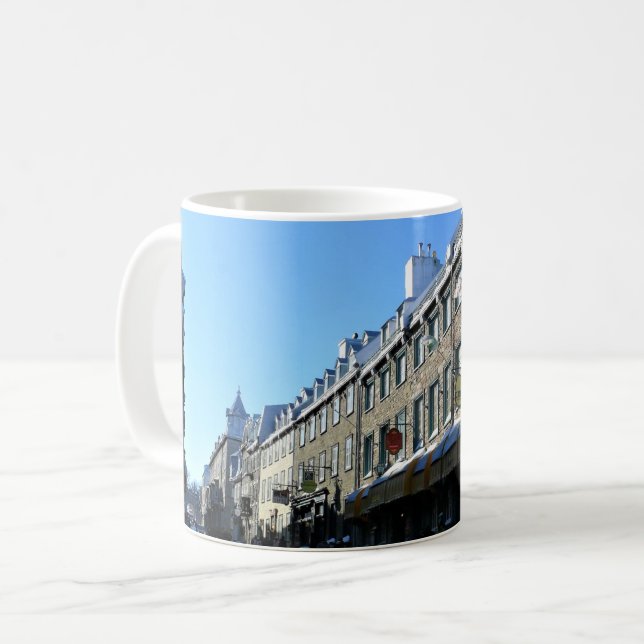Taza De Café Ciudad Antigua de Quebec, Quebec, Canadá (Anverso izquierdo)