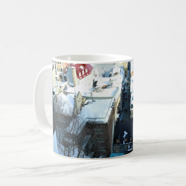 Taza De Café Ciudad Antigua de Quebec, Quebec, Canadá (Anverso izquierdo)