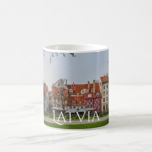 Taza De Café Ciudad antigua de Riga en otoño