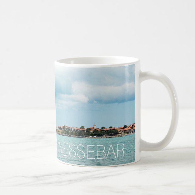Taza De Café Ciudad búlgara de Nessebar (Derecha)