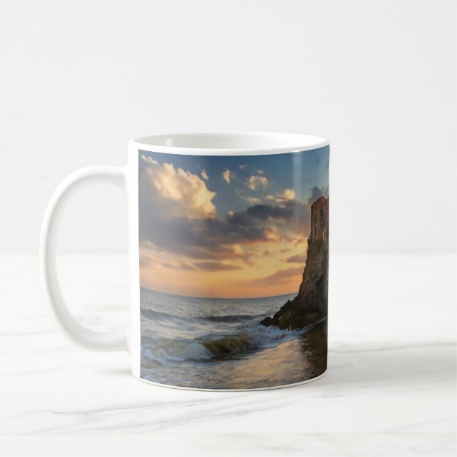 Taza De Café Ciudad costera Coffee Mug (personalizable de diseñ (Izquierda)