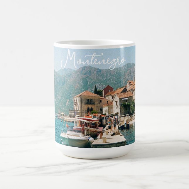 Taza De Café Ciudad costera de Perast, Montenegro (Centro)