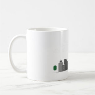 Taza De Café ciudad de arquitectura de edificios