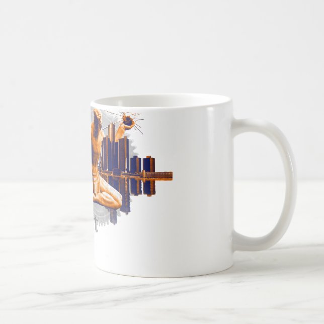 Taza De Café Ciudad de Detroit (Derecha)