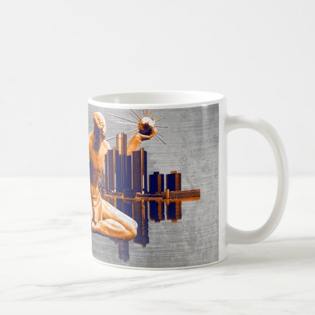 Taza De Café Ciudad de Detroit (Derecha)