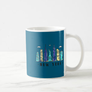 Taza De Café Ciudad de Nueva York Nyc Horizonte Ny Recuerdo de
