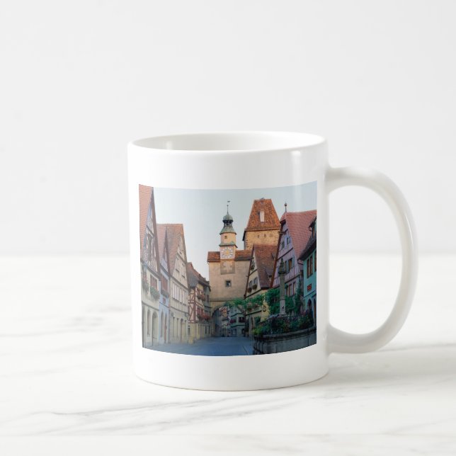 Taza De Café Ciudad de Rothenburg, Alemania (Derecha)