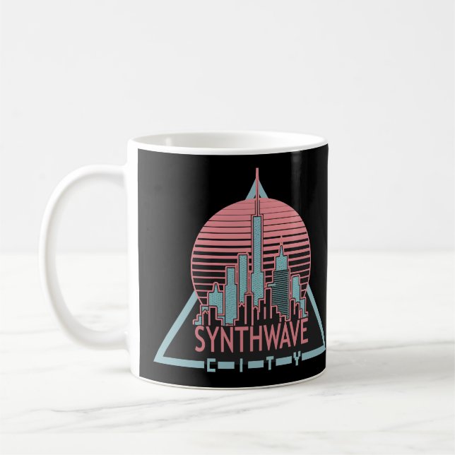 Taza De Café Ciudad de Synthwave (Izquierda)
