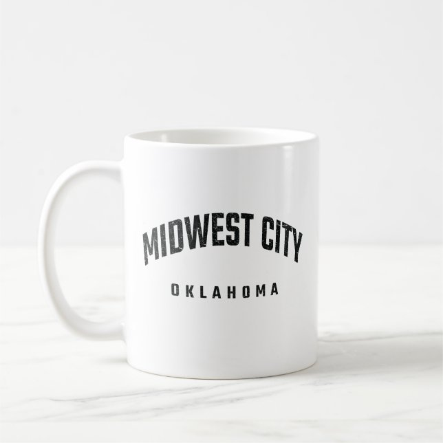 Taza De Café Ciudad del Medio Oeste de Oklahoma OK (Izquierda)