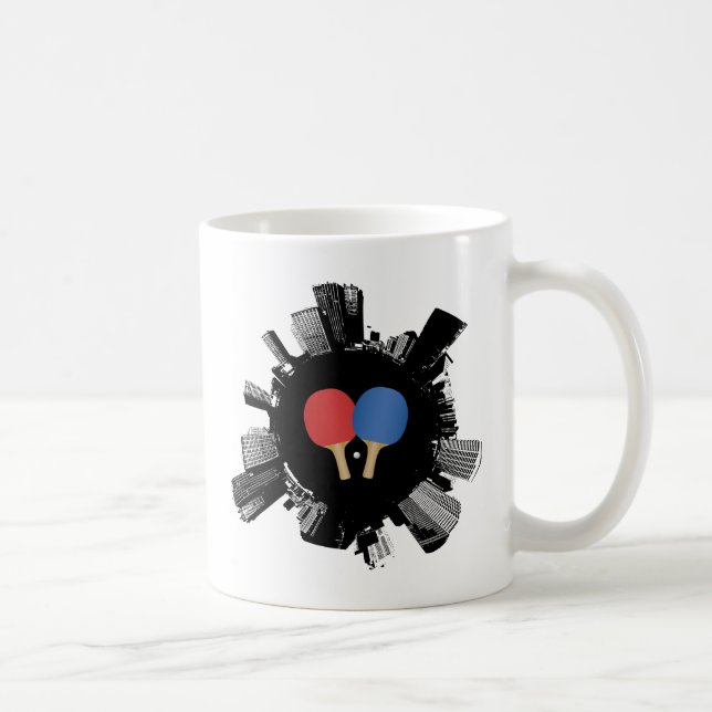 Taza De Café Ciudad del ping-pong (Derecha)