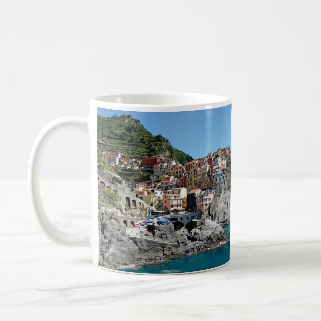 Taza De Café ciudad en un acantilado (Izquierda)