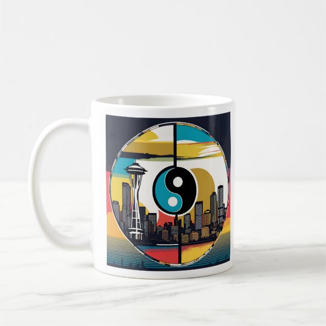 Taza De Café Ciudad Esmeralda Qi - (Izquierda)