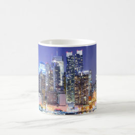 Taza De Café Ciudad iluminada de Manhattan