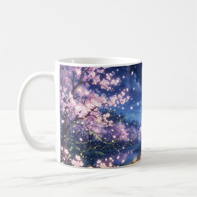 Taza De Café Ciudad y castillo de fantasía (Izquierda)