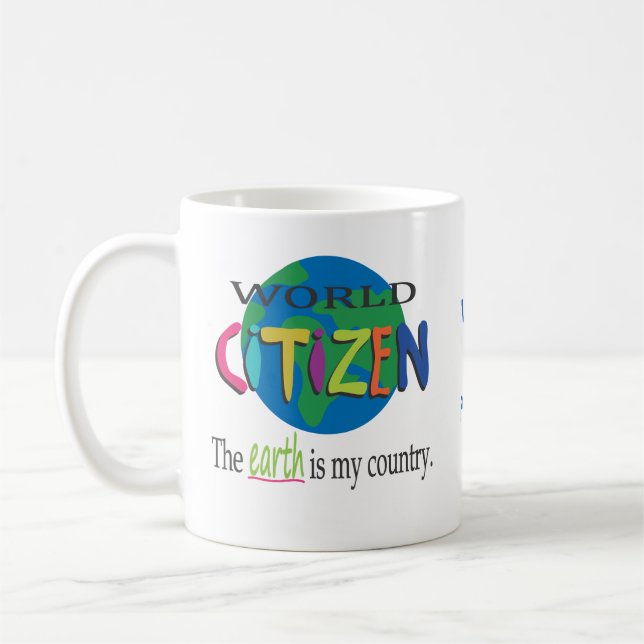 Taza De Café Ciudadano del mundo (Izquierda)