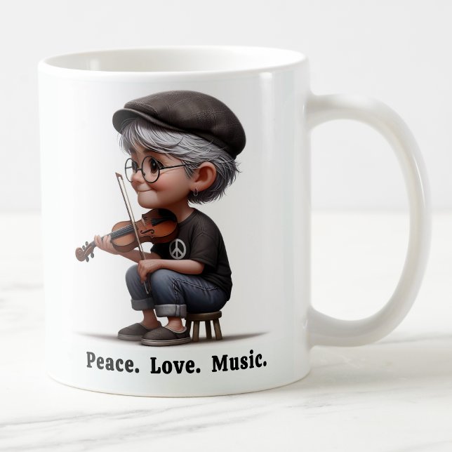 Taza De Café Ciudadano mayor libre y espirado disfrutando de la (Subido por el creador)