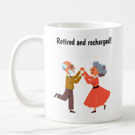 Taza De Café Ciudadanos Mayores con Espíritu Joven Bailando
