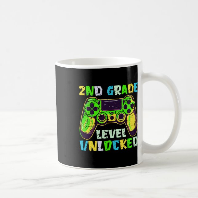 Taza De Café Ck To School 2nd Grade Boys Gamer First Day Second (Derecha)