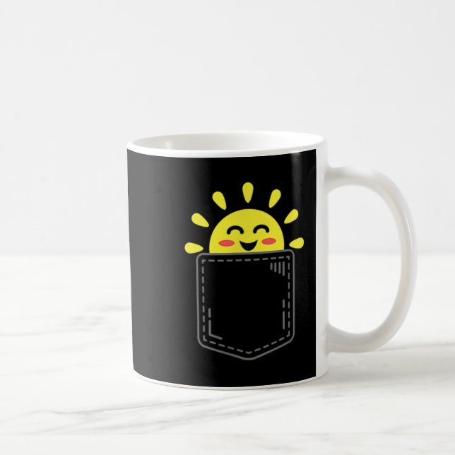 Taza De Café Cket Of Sunshine Happy Summer Sun Motivational Ins (Derecha)