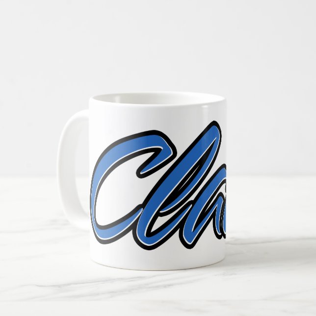 Taza De Café Claas Vorname Name blue Tasse Kaffeetasse (Anverso izquierdo)