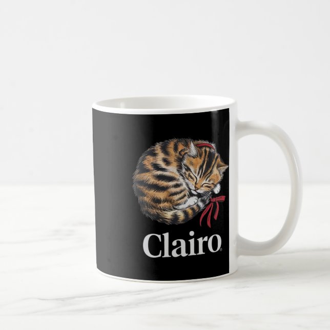 Taza De Café Clairo Dice Un Gato (Derecha)