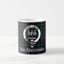 Taza De Café Clan Abercrombie Tartán y Escudo